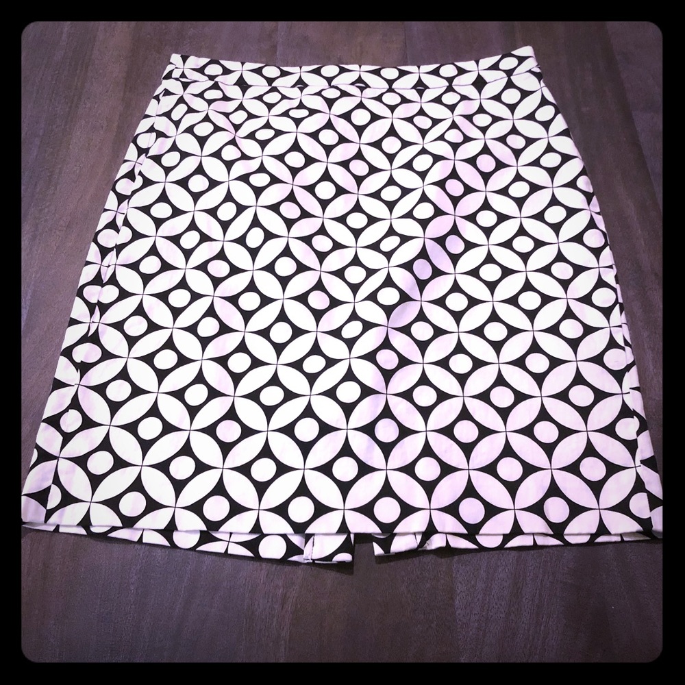 J.Crew patterned pencil skirt